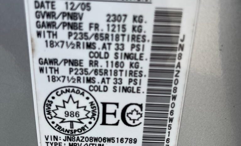 2006 Nissan Murano SL full