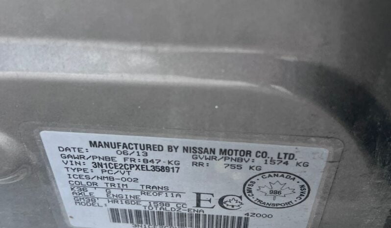 2014 Nissan Versa full