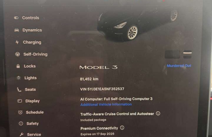2022 Tesla Model 3 Standard Range full
