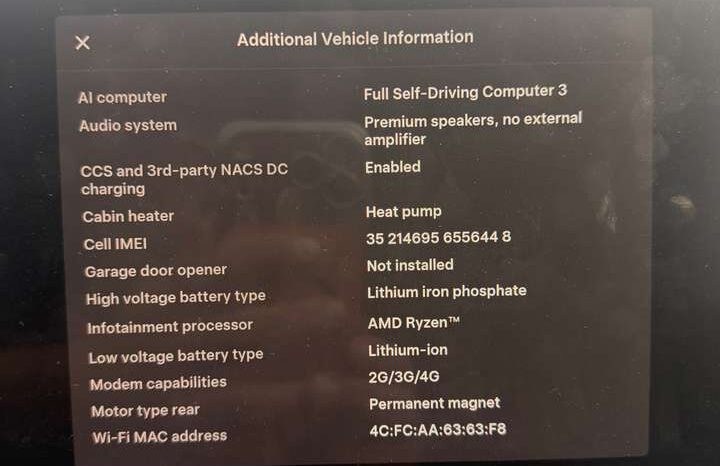 2022 Tesla Model 3 Standard Range full